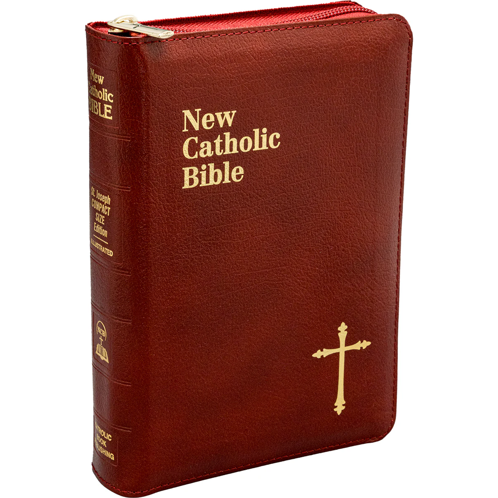 St. Joseph New Catholic Bible - Zippered Compact Size (Black or