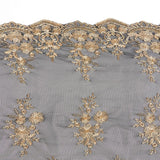 Black & Gold Long Chapel Veil