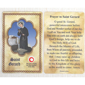 St. Gerard Relic Card