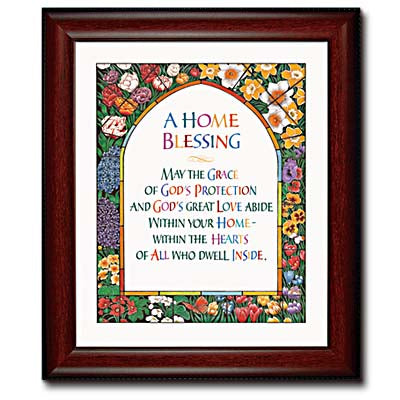 A Home Blessing Framed Print