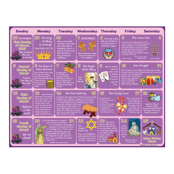 2023 Children's Advent Activity Calendar