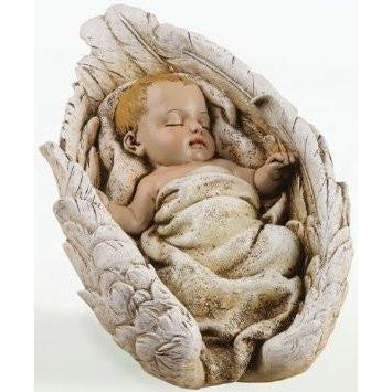 Baby in Angel Wings Statue – The Catholic Gift Store