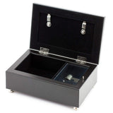 Distressed Black First Communion Music Box