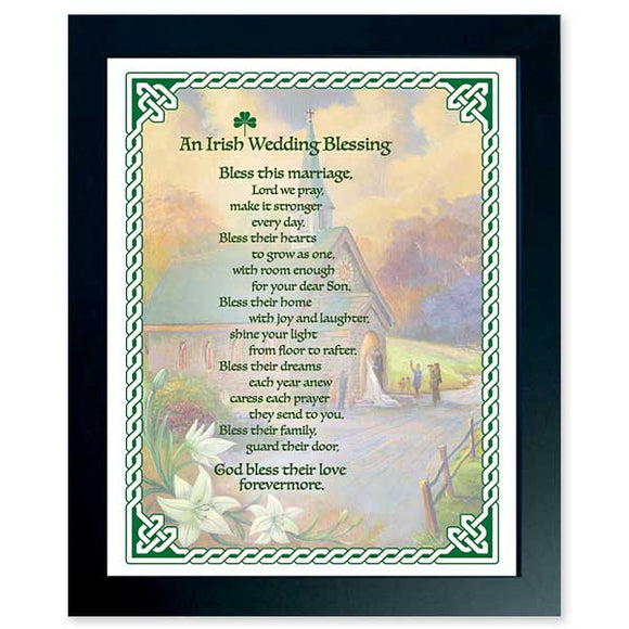 Irish Wedding Blessing Framed Print