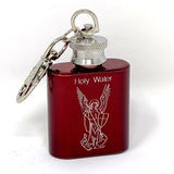 Saint Michael Stainless Steel Holy Water Bottle