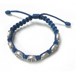 Children's Saint Benedict Corded Bracelet