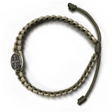 Saint Benedict Medal Slip Knot Bracelet