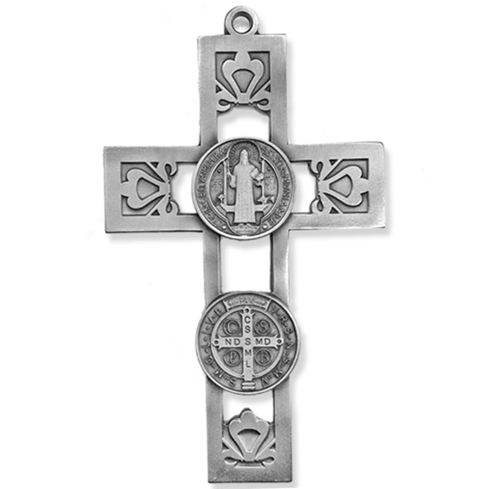 St. Benedict Crucifixes with Miraculous Medals, Catholic Gifts, Pack of 10  