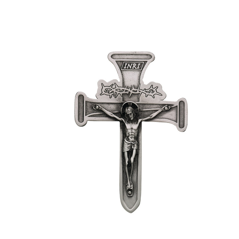 Comfy Hour Jesus Christ Crucifix Wall Decor - 7 Inch Handmade Resin INRI Cross Figurine - View #12