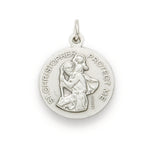 St. Christopher Nickel Silver Soccer Medal
