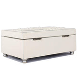 Ivory and Rose Baptism Music Box