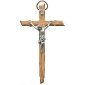 Olive Wood Crucifix 10.5 in.