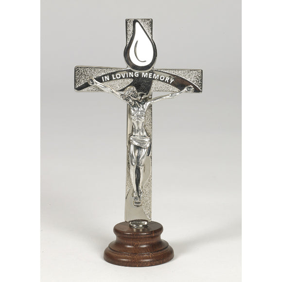 In Loving Memory Standing Cross with Corpus