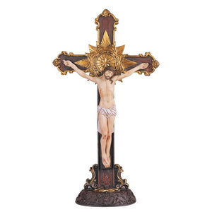 12" Standing Crucifix