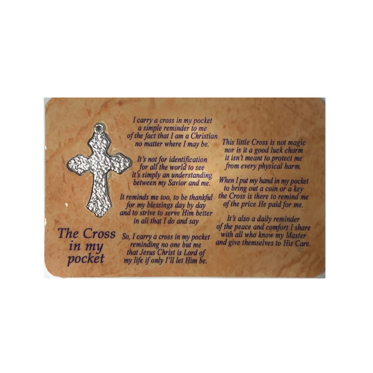 Blessings Pocket Cross with Card