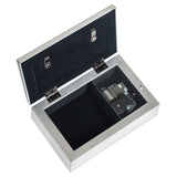 Silver & Blue Jeweled Faith, Hope & Love Music Box