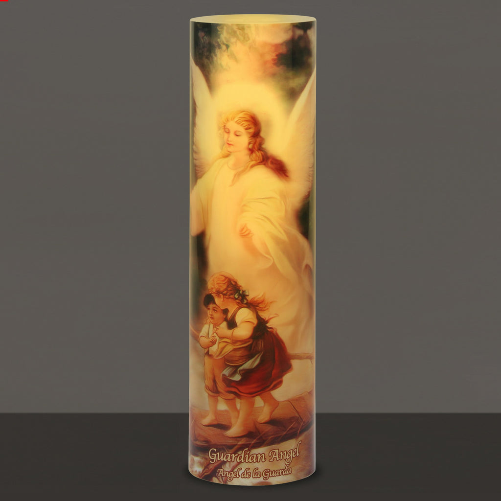 Guardian Angel LED Candle The Catholic Gift Store