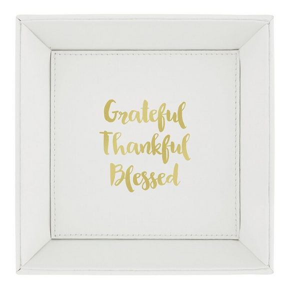 Grateful, Thankful, Blessed Tabletop Tray