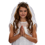 Crystal Tiara First Communion Veil