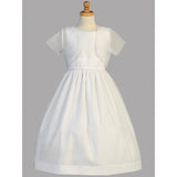 Satin and Organza Dress with Bolero