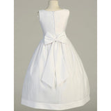 Satin and Organza Dress with Bolero