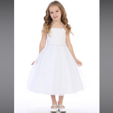 Rhinestone Beaded First Communion Dress with Bolero