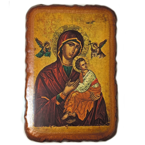 Red Madonna and Child Icon