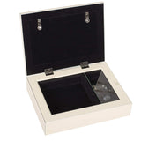 Large Ivory & Silver First Communion Music Box