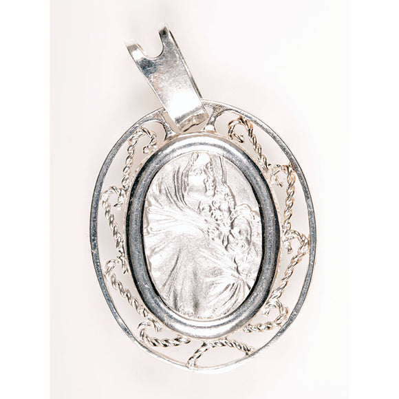 Sterling Silver Madonna of the Streets Pendant