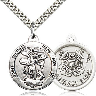 St. Michael Coast Guard Sterling Silver Medal