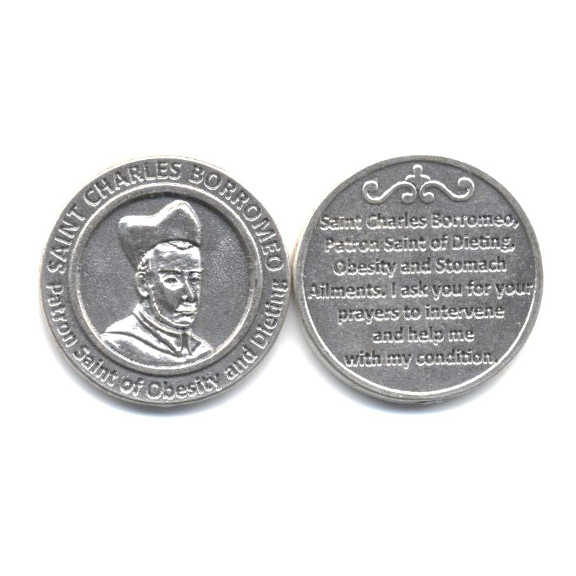 【神秘の聖剣】至高のアメジストファントム ワンド／ヒーリングソード 21cm St. Charles Borromeo Patron Saint Token – The Catholic Gift Store