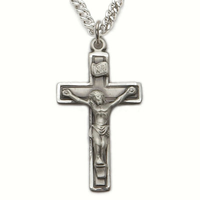 Sterling Silver Engraved Crucifix