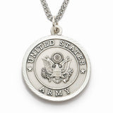 St. Michael Sterling Silver Army Medal
