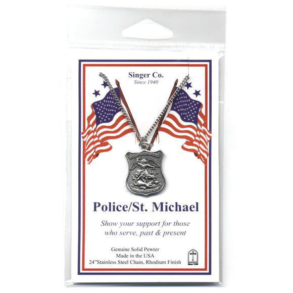 St. Michael/Police Pewter Medal