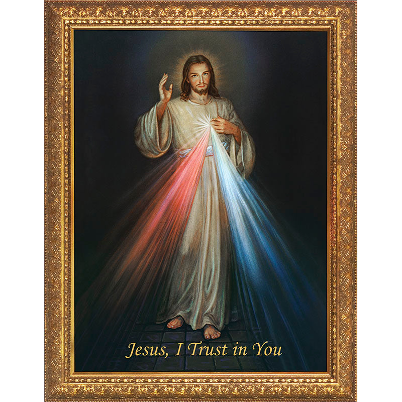 12x16 Framed Divine Mercy Print – The Catholic Gift Store