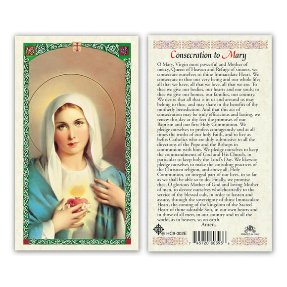 Consecration To The Immaculate Heart Of Mary