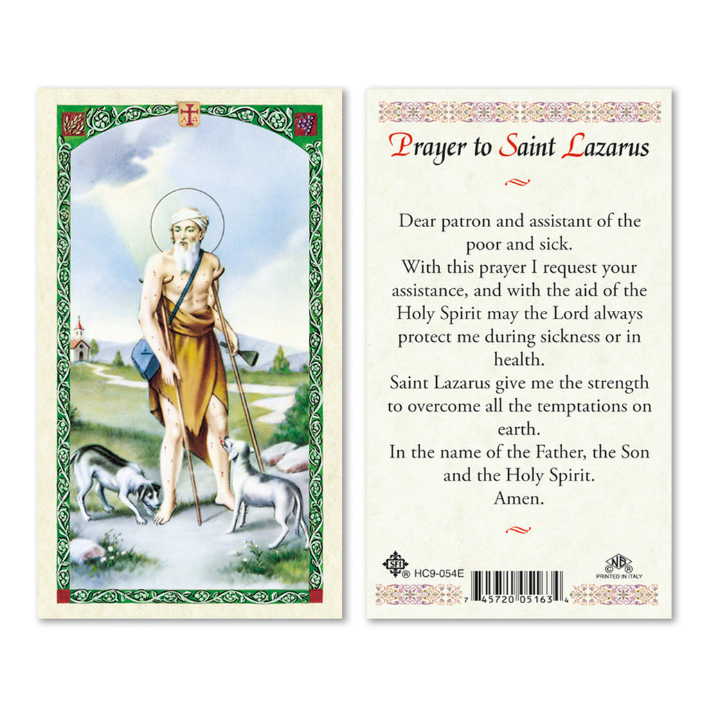 Prayer to St Lazarus - English – The Catholic Gift Store