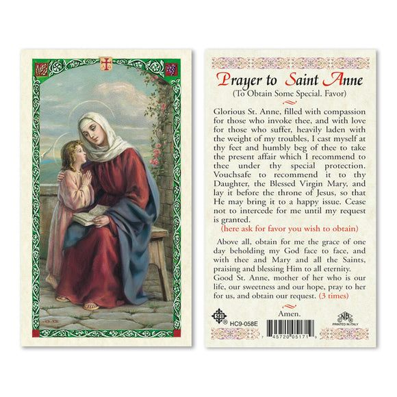 Prayer to St Anne - English