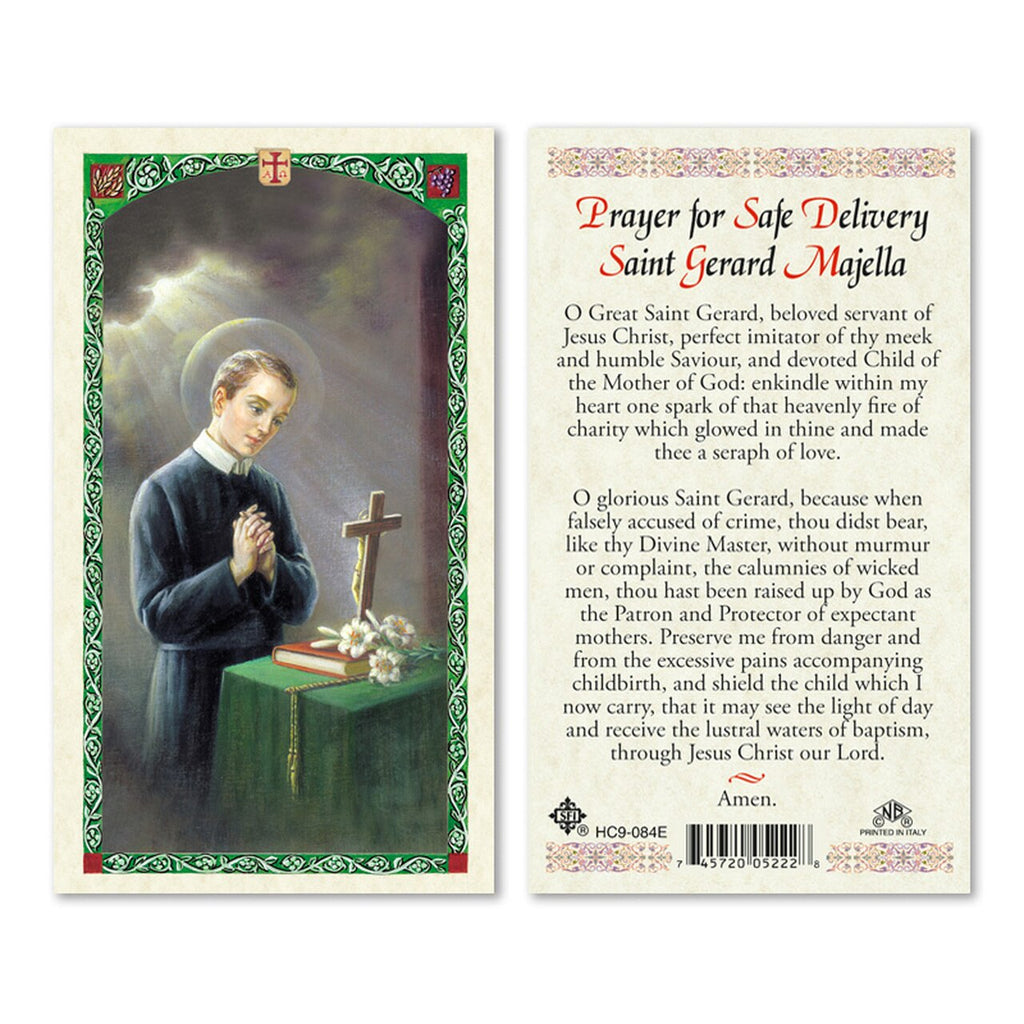 St. Gerard Majella Prayer for Safe Delivery The Catholic Gift Store