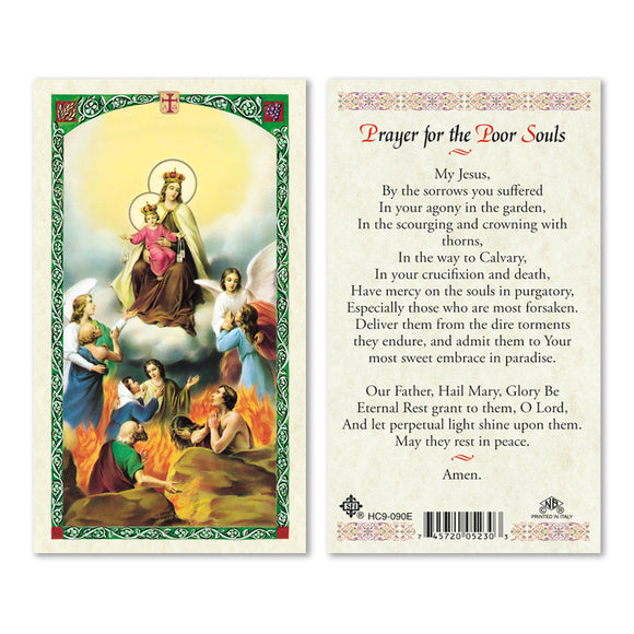 Mount Carmel Prayer for the Poor Souls - English