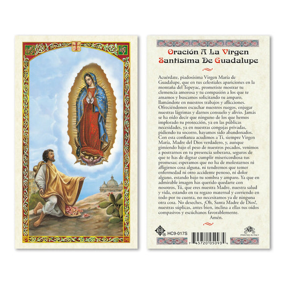 Prayer to Our Lady of Guadalupe With Juan Diego - Spanish