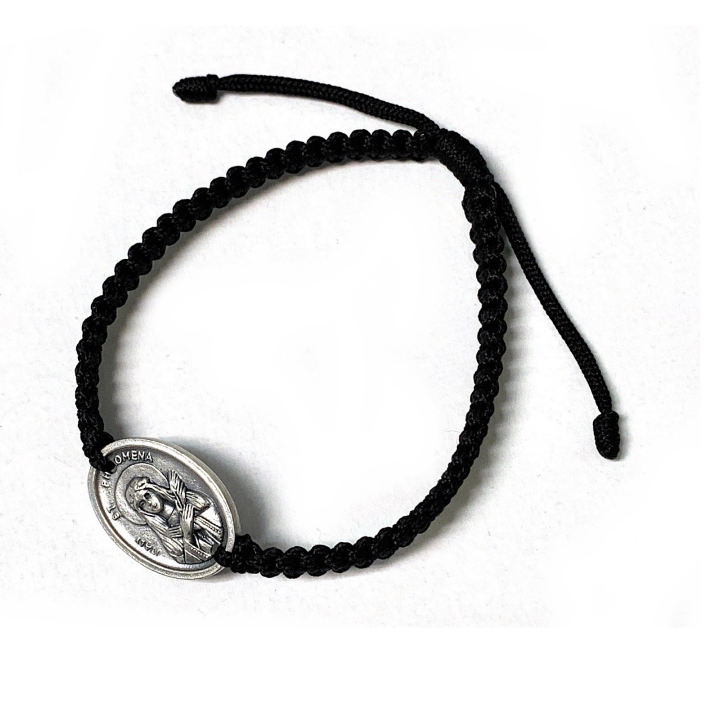 St. Philomena Slip Knot Bracelet The Catholic Gift Store