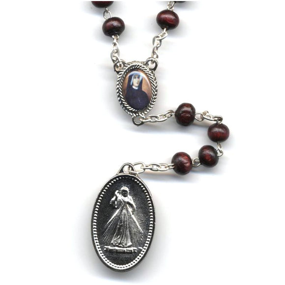 Divine Mercy Chaplet with Relic of St. Faustina
