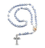 Blue and White Murano Rosary