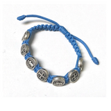 Children's Saint Benedict Corded Bracelet