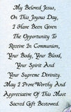 First Communion Invitations English