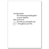 Granddaughter Baptism Card