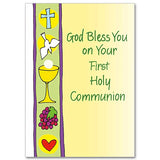 God Bless You on Your First Holy Communion Card