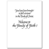 Baptism, Confirmation, Eucharist OCIA Congratulations