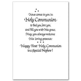Nephew First Communion Card